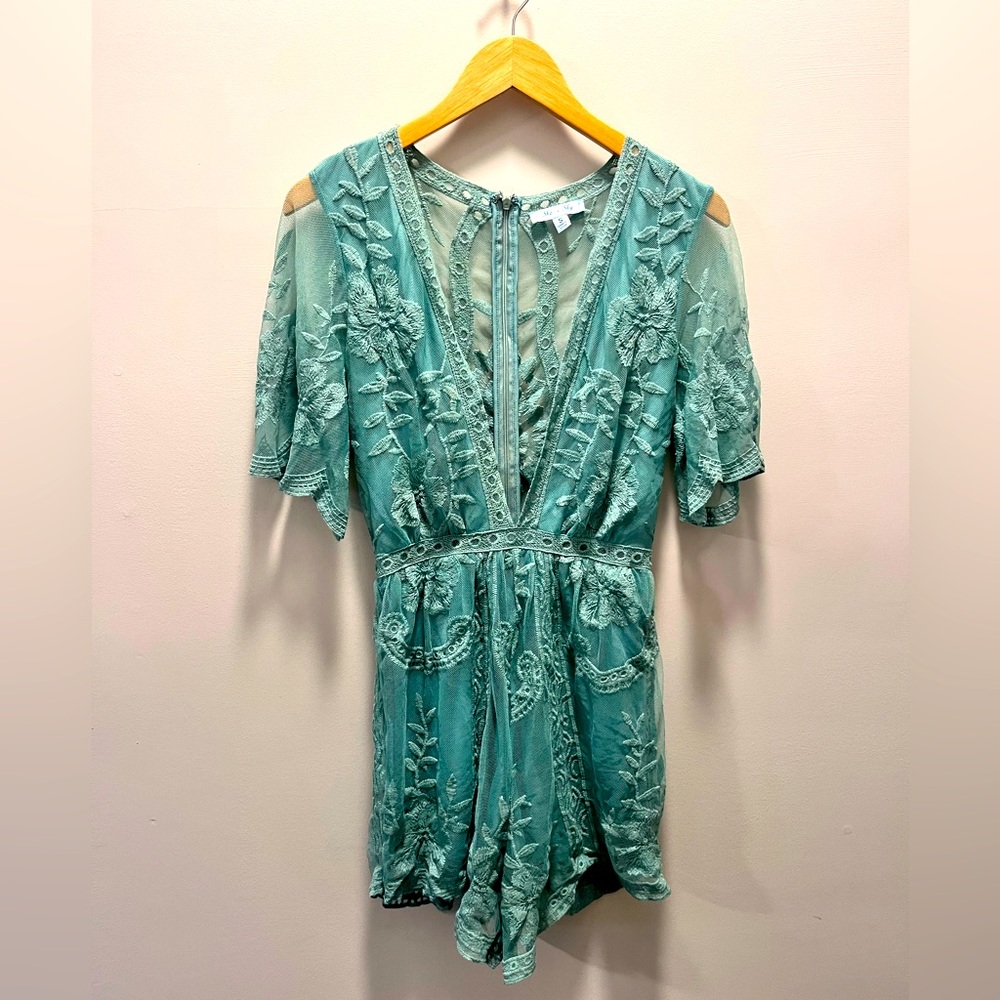 Boho lace romper